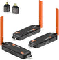 Wireless HDMI Transmitter and 2 Receivers, Support Up to 6 Receivers, 5.8G by WELUSOPU