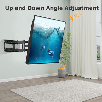 WNJQBY Full Motion TV Wall Mount - Image 5