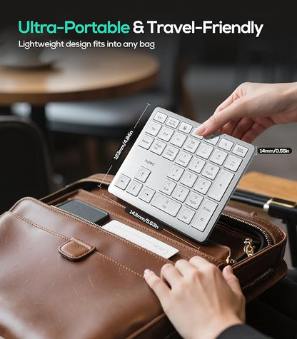 Nulea Wireless Number Pad Bluetooth 5.0 & 2.4G Portable Numeric Keyboard - Image 6