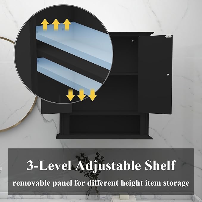 Bathroom Cabinet Wall Mounted| Over The Toilet Storage Cabinet - Image 4