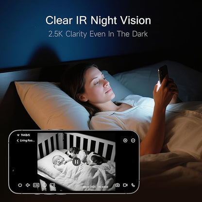 2.5K Indoor Camera 2pack, Non-Subscription AI Person/Pet/Cry Detection - Image 5