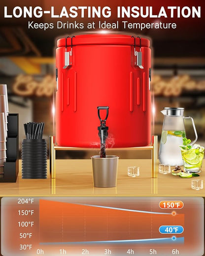 Insulated Beverage Dispenser 10 Gallon, Hot Drink Dispenser - Image 5