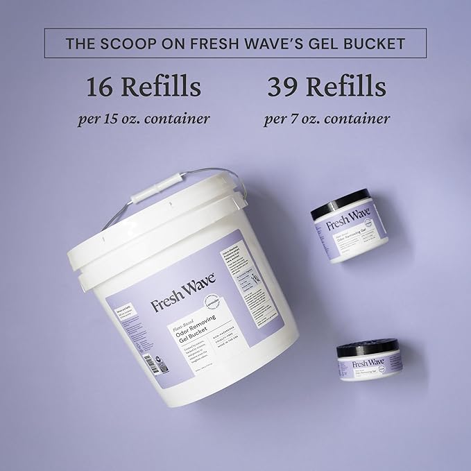 Fresh Wave Odor Removing Gel Bucket, 15.5 lb. | Lavender Scent Refill | Odor - Image 6