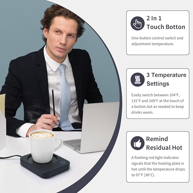 AnbanglinCoffee Mug Warmer, Smart Cup Warmer - Image 4