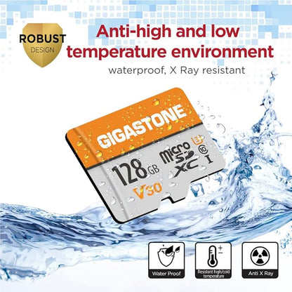 GIGASTONE 128GB Micro SD Card 2-Pack, A1 V30 4K Video Recording, Compatible - Image 6