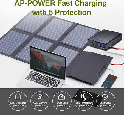 ALLPOWERS SP026 60W Portable Solar Panel, Foldable Solar Charger - Image 4