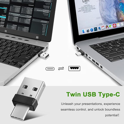 Presentation Clicker Remote, Type C&USB Wireless Presenter, PowerPoint Clicker - Image 3