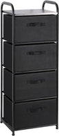 MAX Houser 4 Drawer Fabric Dresser Tall Storage Tower, Dresser Chest by MAXHouser