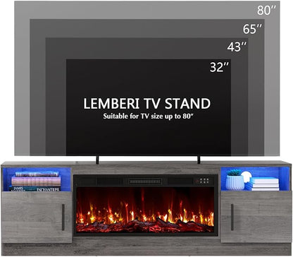 Lemberi Fireplace tv Stand - Image 7