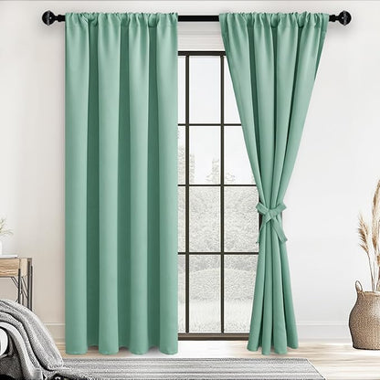 JIUZHEN Blackout Curtains for Bedroom– Thermal Insulated, Noise Reducing Room by JIUZHEN
