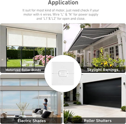 AC 110V/220V Hardwired Wall Controller | Roller Shutter Switch - Image 6