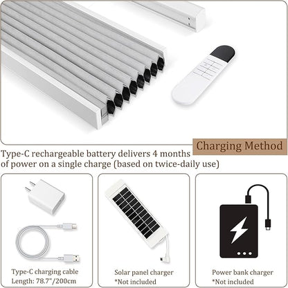 LEXEN Smart Top Down Bottom Up Honeycomb Shades WiFi Enabled Motorized Cellular - Image 3