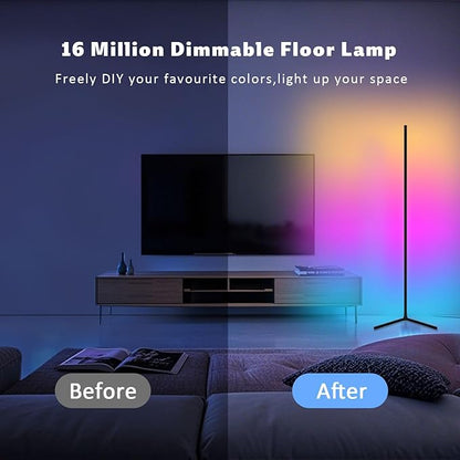 Tyute Corner Floor Lamp 2 Pack, LED Lamps - Image 5