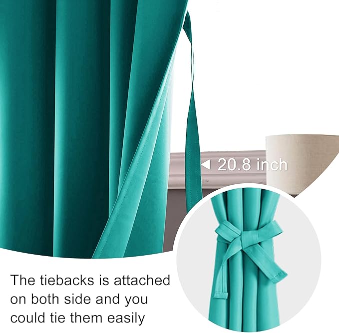 JIUZHEN Blackout Curtains for Bedroom - Image 7