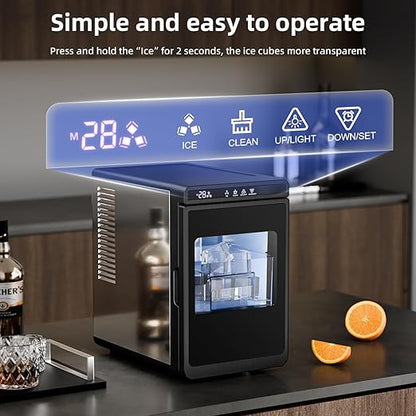 Antarctic Star Clear Ice Cube Maker, CrystalFlux Technology, Self-Cleaning - Image 7