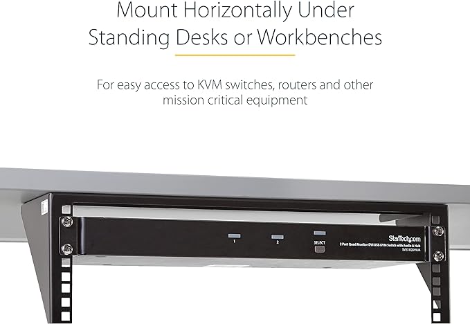 StarTech.com 3U 19" Wall Mount Vertical Rack Bracket, Wall Mount Patch Panel - Image 4