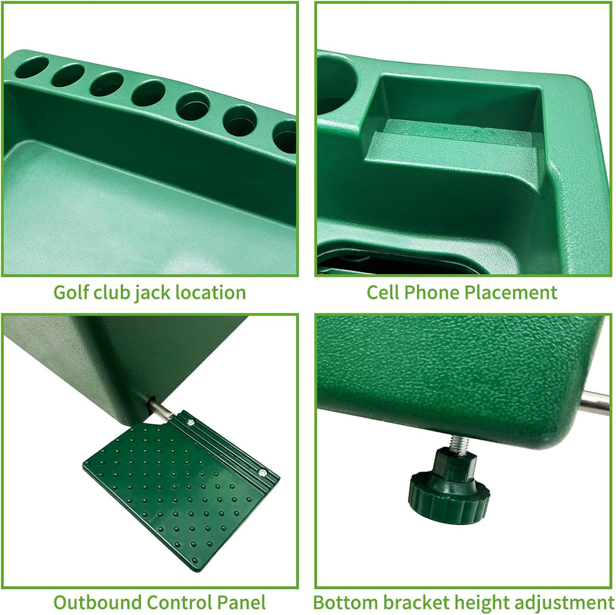 jjm automatic golf ball dispenser for indoor simulators showing dimensions