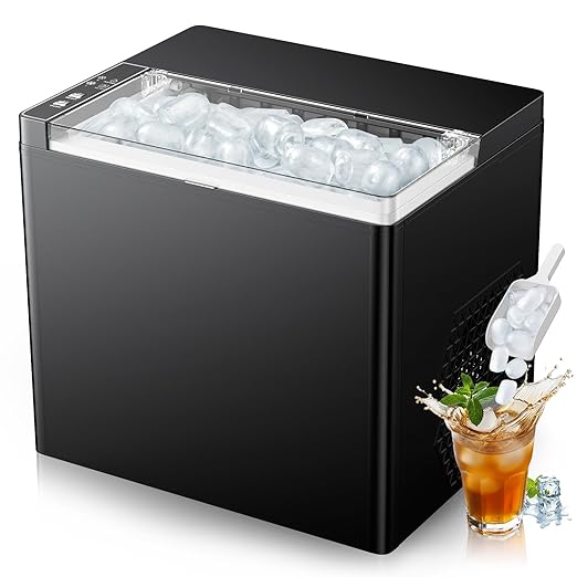 Ice Makers Countertop, 9 Ice Cubes in 6 Mins Portable Ice Maker, 2 Sizes of by Unknown