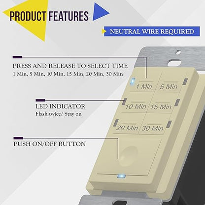 ENERLITES Countdown Timer Switch - Image 2