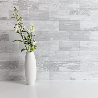AULIGET 100 Piece Peel and Stick Backsplash PVC Tile, 3 Inch x 6 Inch White - Image 3
