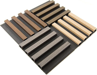 Art3d 4-Pack 6 x 6 Inch WPC Wood Slat Wall Panel - Image 2