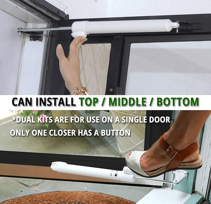 Touch 'n Hold Smooth Dual Door Closer System – Heavy-Duty - Image 2