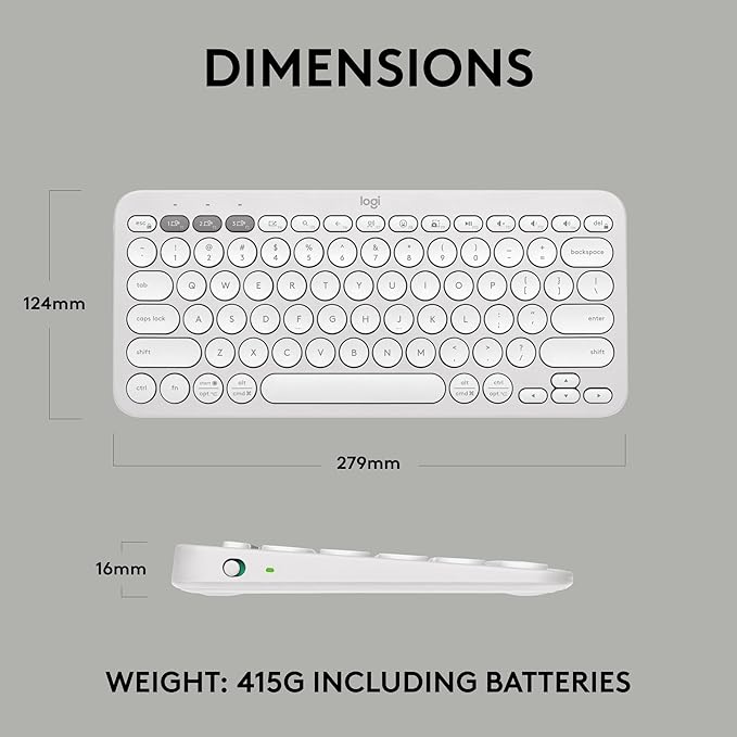 Logitech Pebble Keys 2 K380s, Slim and Portable, Easy-Switch - Image 9