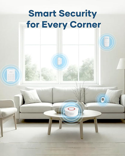 GRSICO Wireless Home Alarm System 15-Piece Kit, WiFi Alarm System - Image 9