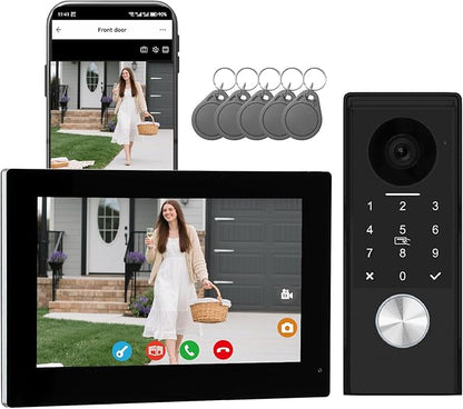 KeonBell Video Door intercom 2-Wired, doorbell withCamera, Full HD Camera by Unknown