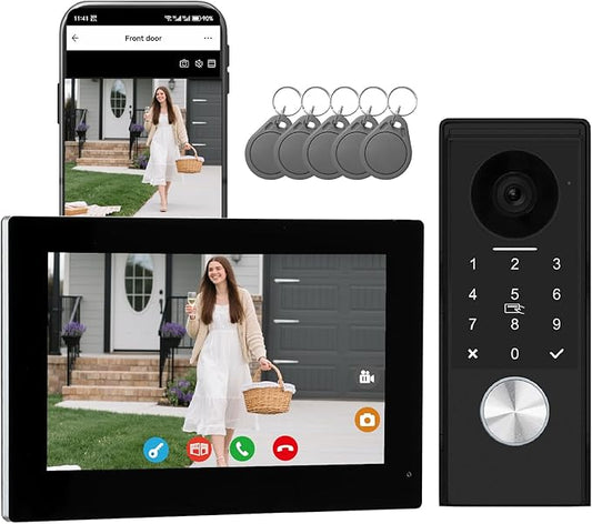 KeonBell Video Door intercom 2-Wired, doorbell withCamera, Full HD Camera by Unknown