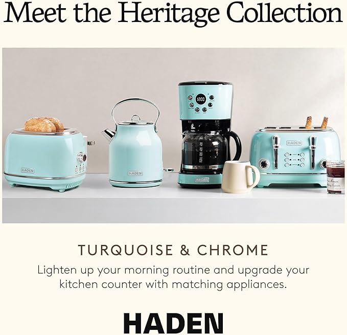 Haden Heritage 4 Slice Wide Slot Stainless Steel Toaster - Image 5
