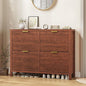 Shoe Cabinet Storage for Entryway, Fluted Walnut Shoe Cabinet by YomiluveDesign