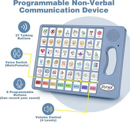 Joyreal AAC Device for Autism, Non Verbal Communication Tools for Speech - Image 2