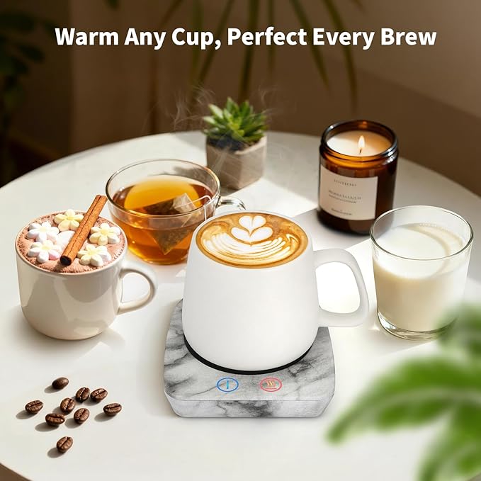 VOBAGA Coffee Mug Warmer with 3-Temp Settings, Coffee Cup Warmer with Auto Shut - Image 6