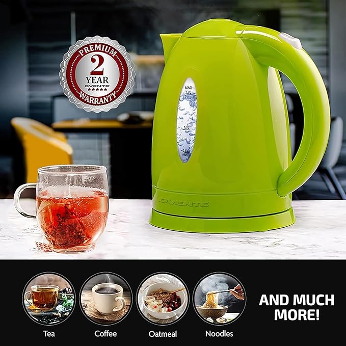 OVENTE Electric Kettle, 1.7L Fast Boiling Water Heater - Image 5