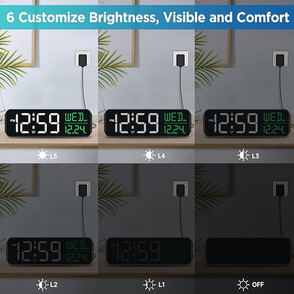 Peakeep Large Display Digital Alarm Clock - Image 3