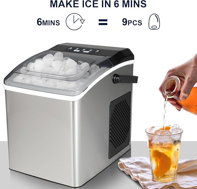 Koolatron Countertop Ice Maker – Maquina para Hacer Hielo en Casa, Nugget Ice - Image 3