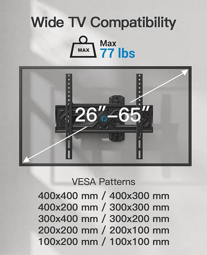 Pipishell Full Motion TV Wall Mount - Image 2