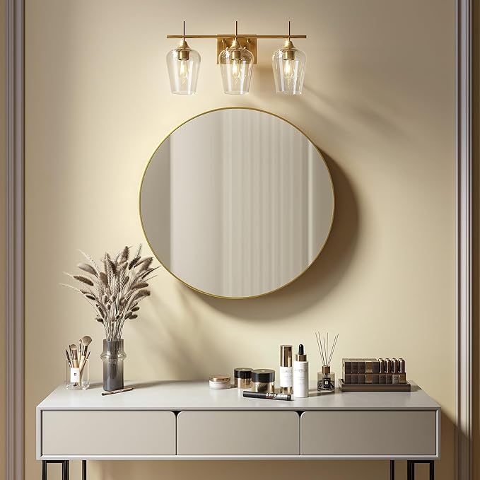 VONLUCE Bathroom Vanity Light, 3 Light Bathroom Light Fixture Over Mirror - Image 2