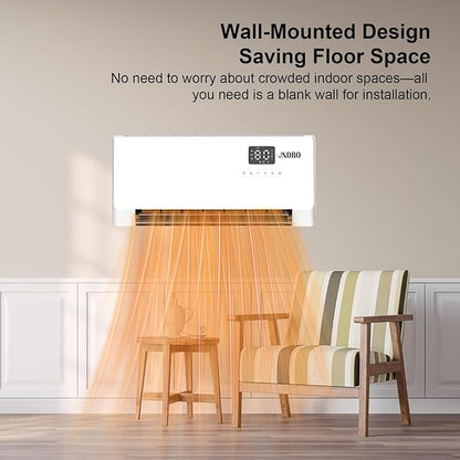 24-Inch Wall Mounted Electric Heater - 1500W Indoor Space Heater - Image 2