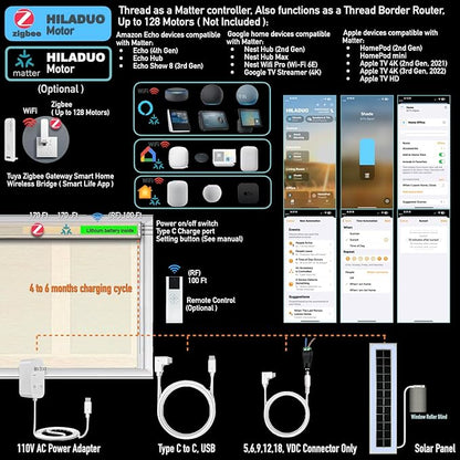 HILADUO Customized Solar Screen Roller Shade Blinds - Image 5