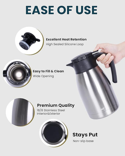 GiNT 51Oz Stainless Steel Thermal Coffee Carafe - Image 3