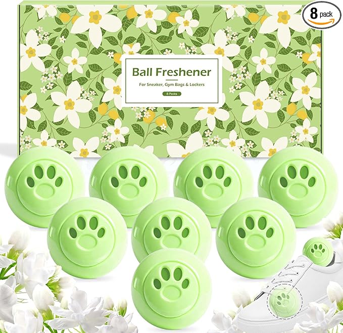 STRN Sneaker Deodorizer Balls 8 Packs Jasmine Scent Shoe Odor Elimination by STRN-Delicate%C2%B7Cozy%C2%B7Stylish