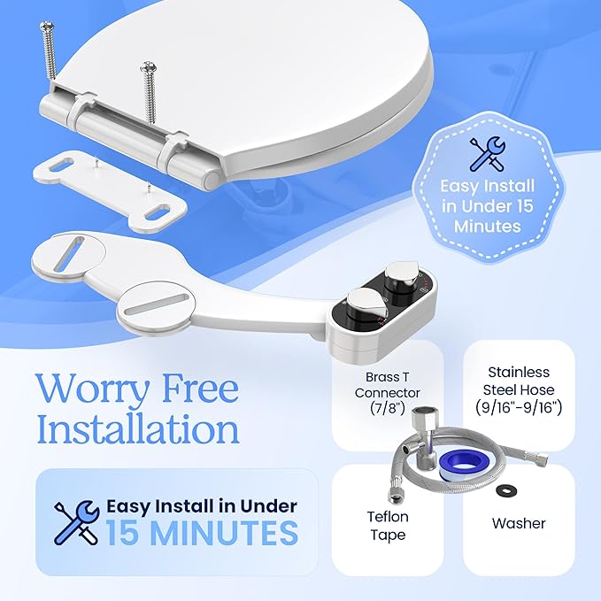 CLEAR REAR Bidet Attachment for Toilet Seat - Image 2