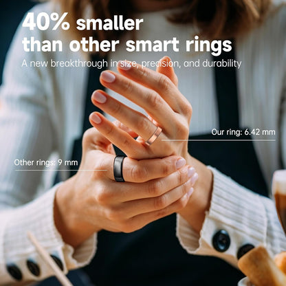 smart ring for women & men, ai health, close-up detail