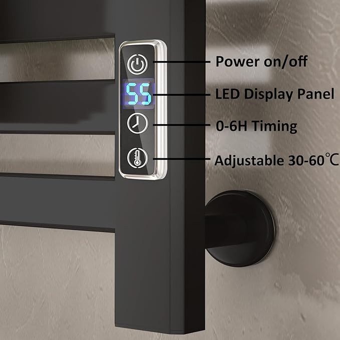 Towel Warmer, Wall Mounted Electric Towel Warmers - Image 2
