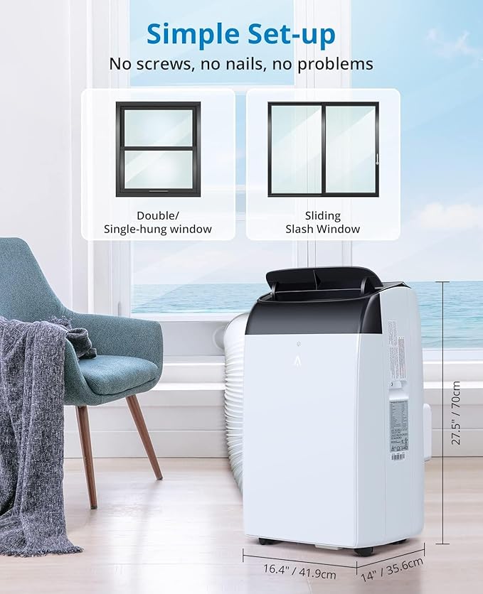 Portable Air Conditioners, 12000 BTU Cooling Capacity - Image 6