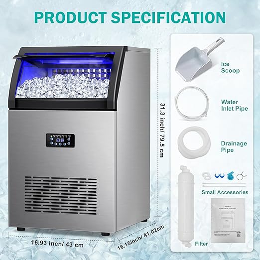 Commercial Ice Maker Machine, 150lbs/24H - Image 2