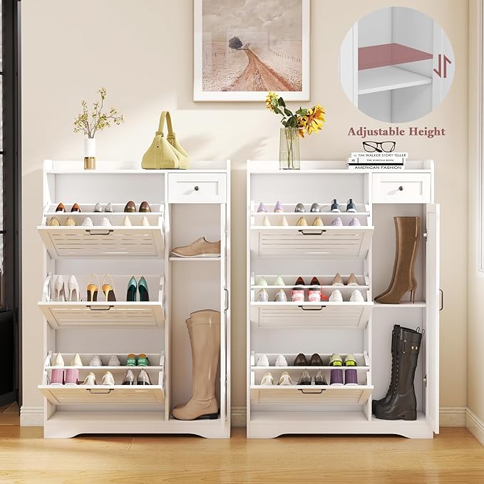 Narrow Shoe Storage Cabinet - Image 6