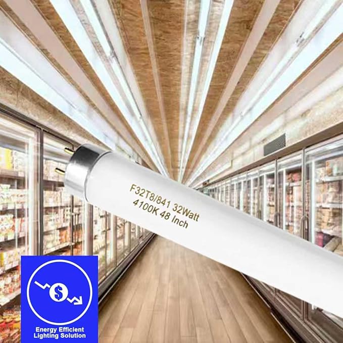 25 Pack F32T8/841 Fluorescent Tube 48 Inch, T8 Fluorescent Light Bulb 4 Foot 32 - Image 9